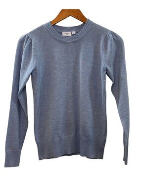 Saint Tropez Mila Pulloever Sweater Knit Crewneck Blue Size Small